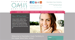 Desktop Screenshot of manhattanoasisdentistry.com